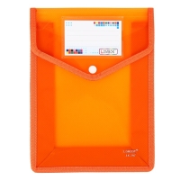 Папка-конверт на кнопке А5, 500 мкр, с расширением, вертикальная, карман для визиток, МИКС Папка-конверт на кнопке А5, 500 мкр, с расширением, вертикальная, карман для визиток, МИКС