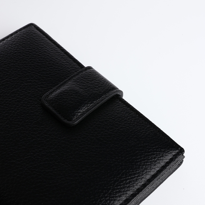 Обложка для автодокументов и паспорта на магните, цвет чёрный Обложка для автодокументов и паспорта на магните, цвет чёрный