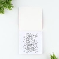 Подарочный набор новогодний, блокнот и восковые мелки &laquo;Волшебный единорог&raquo;