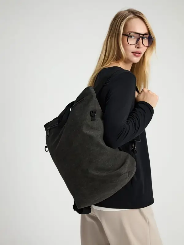 Рюкзак-шопер Casual, черный Рюкзак-шопер Casual, черный