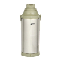 Термос 2 л, со стеклянной колбой, сохраняет тепло 12 ч, с кружкой, зеленый