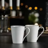 Кружка Select, белая с серебристой отводкой