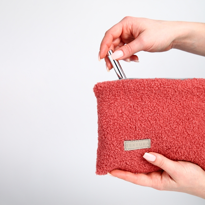 Косметичка на молнии, TEXTURA, цвет розовый Косметичка на молнии, TEXTURA, цвет розовый