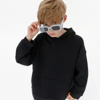 Худи детское оверсайз Houdini, черное, 6 лет