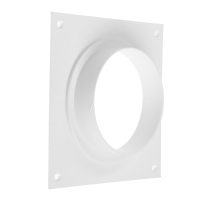 Фланец ZEIN Люкс ЛФ100, выход d=100 мм,вентиляционный, присоединительный, квадратный
