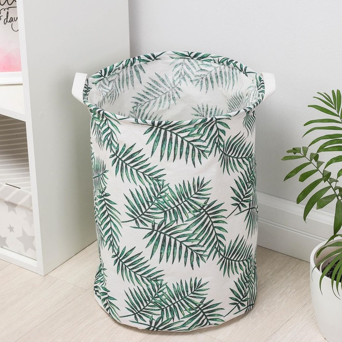 Корзина для белья Доляна «Тропиканка», 35×45 см Корзина для белья Доляна «Тропиканка», 35×45 см