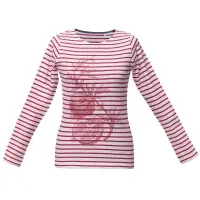 Футболка женская Grand Granat, белая с красным, размер M