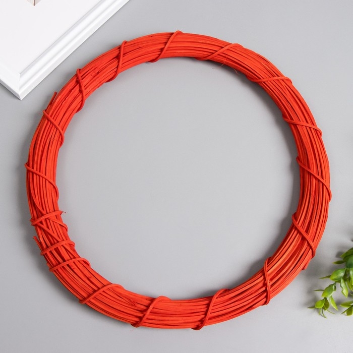 Кольцо ротанг для изготовления ловца снов Кольцо ротанг для изготовления ловца снов "Красный" d=30 см