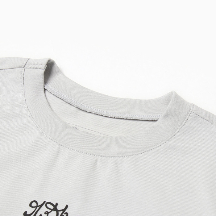 Футболка для мальчика, цвет серый лёд, рост 104-110 см