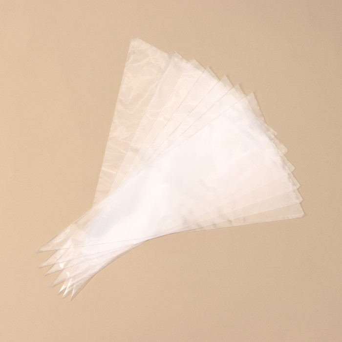 Кондитерские мешки KONFINETTA, 55 мкм, 41&times;21 см, 50 шт, цвет прозрачный