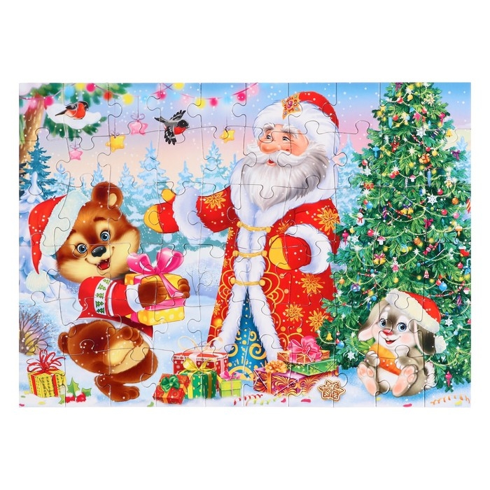 Новый год! Пазл &laquo;Подарки под ёлочкой&raquo;, 60 элементов