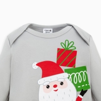 Комбинезон детский Крошка Я &laquo;Мой первый НГ&raquo;, рост 62-68 см, цвет серый