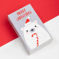 Набор новогодних детских носков Крошка Я &laquo;Мишка&raquo;, 4 пары, 8-10 см