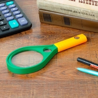 Лупа классическая, капля 5х, d=7,5см, с компасом Лупа классическая, капля 5х, d=7,5см, с компасом