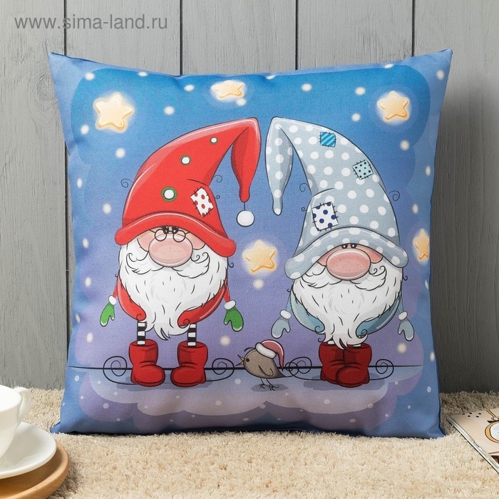 Подушка декоративная Чудеса, размер 35х35 см, фотопечать, габардин, холлофайбер, 100% полиэстер Подушка декоративная Чудеса, размер 35х35 см, фотопечать, габардин, холлофайбер, 100% полиэстер