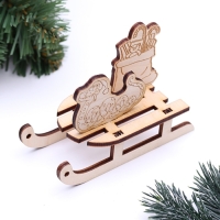 Сувенир символ года санки "Змея с мешком подарков", вид 4, 9,8 х 4,7 х 7,7 см Сувенир символ года санки "Змея с мешком подарков", вид 4, 9,8 х 4,7 х 7,7 см