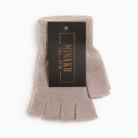 Митенки MINAKU ,цв. бежевый, р-р 15 (6-8 лет)