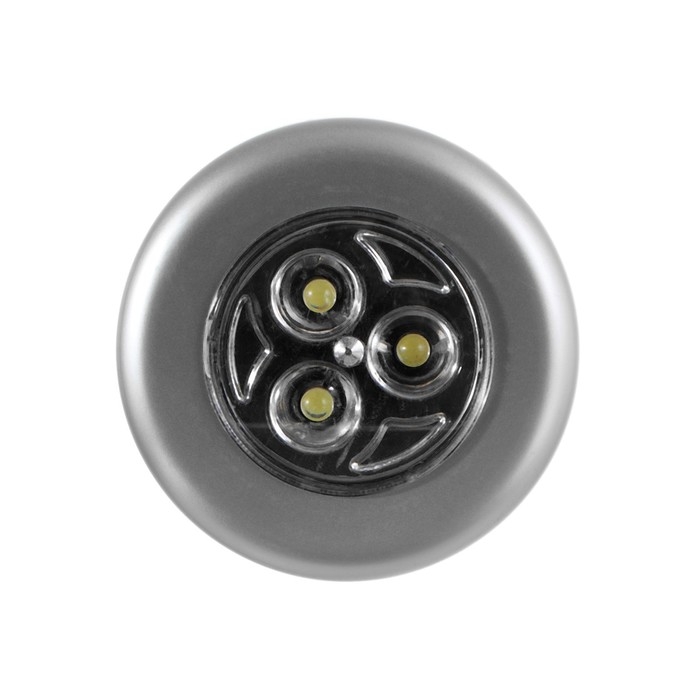 Светильник пушлайт 3 диода 6,5х6,5х2,3 см RISALUX