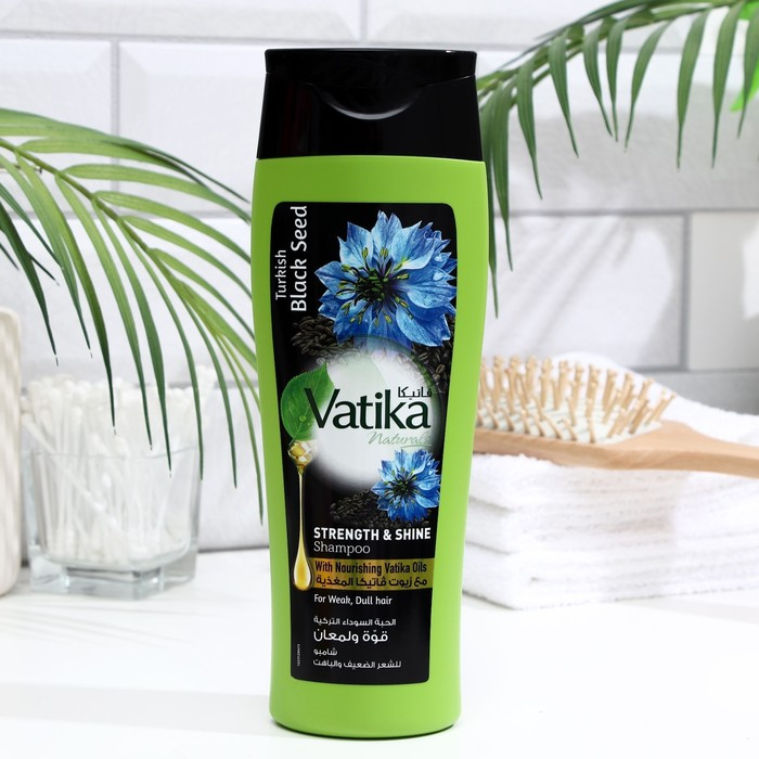 Шампунь для волос Dabur VATIKA BLACK SEED сила и блеск, 400 мл Шампунь для волос Dabur VATIKA BLACK SEED сила и блеск, 400 мл