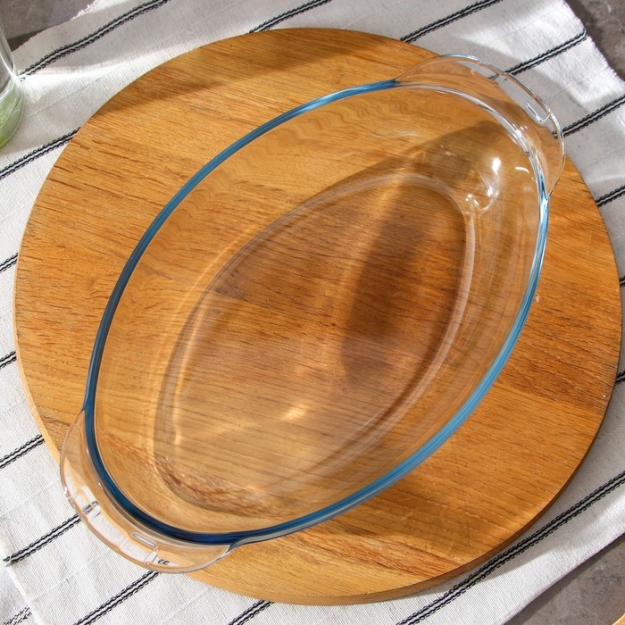 Форма для запекания из жаропрочного стекла Borcam, 2 л, овальная Форма для запекания из жаропрочного стекла Borcam, 2 л, овальная