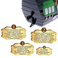 Пиратский корабль &laquo;Пираты черного моря&raquo;, работает от заводного механизма