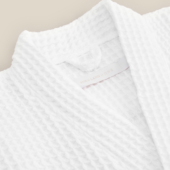 Халат вафельный детский SL HOME: Kids "Блан де Блан", размер 34, 100% хлопок, 280 г/м2