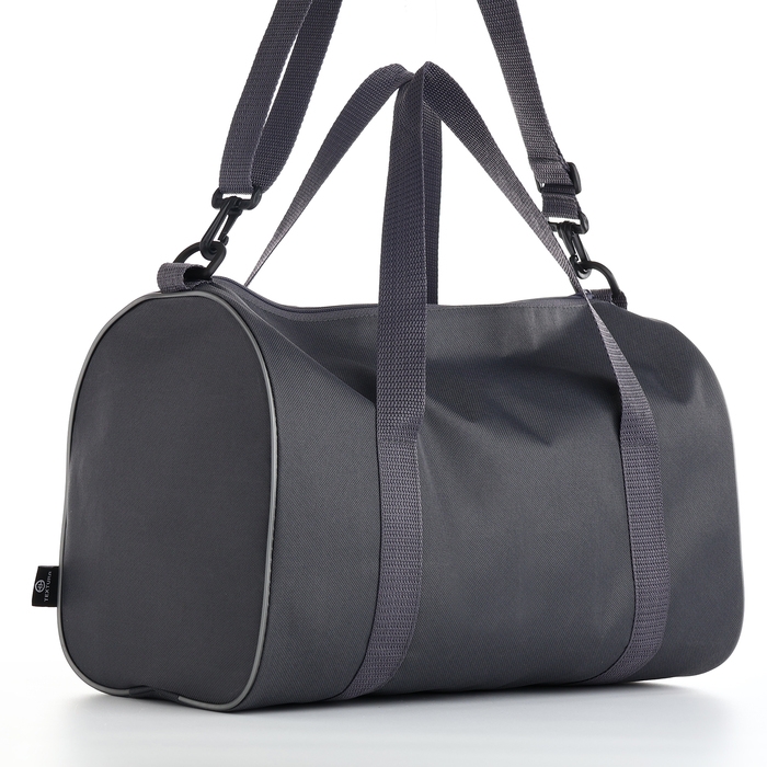 Сумка спортивная мужская, TEXTURA, маленький размер, цвет серый Сумка спортивная мужская, TEXTURA, маленький размер, цвет серый