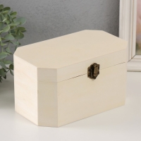 Шкатулка дерево под роспись "Скошенные углы" замок пряжка 20х12х11 см Шкатулка дерево под роспись "Скошенные углы" замок пряжка 20х12х11 см