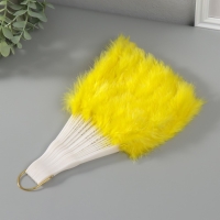 Веер пластик, перо "Жёлтый" h=26 см 25 лопастей 3х50х26 см Веер пластик, перо "Жёлтый" h=26 см 25 лопастей 3х50х26 см