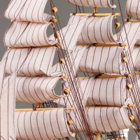 Корабль сувенирный средний «Виксен», борта светлое дерево, паруса микс, 42х49х10 см Корабль сувенирный средний «Виксен», борта светлое дерево, паруса микс, 42х49х10 см