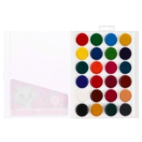 Акварель 24цв пластик, «Кошечка мари», европодвес Акварель 24цв пластик, «Кошечка мари», европодвес