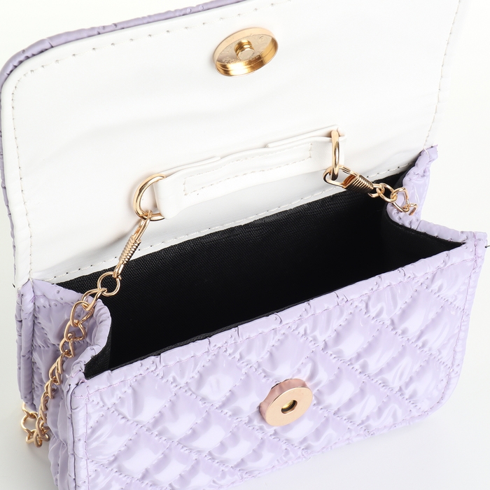 Сумка детская для девочки на молнии &laquo;Выбражулька&raquo;, цвет сиреневый