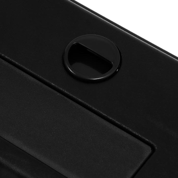 Аквариум "Панорамный" с крышкой, 60 литров, 64 х 26,2 х 36 см, чёрный