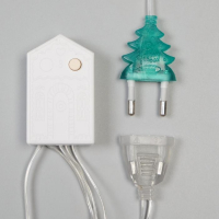 Гирлянда &laquo;Бахрома&raquo; 2.4 &times; 0.9 м с насадками &laquo;Колокольчики&raquo;, IP20, прозрачная нить, 138 LED, свечение белое, 8 режимов, 220 В