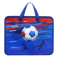 Папка с ручками пластиковая А4 Calligrata "Футбол", 32,2х25,6х7 см, Папка с ручками пластиковая А4 Calligrata "Футбол", 32,2х25,6х7 см,