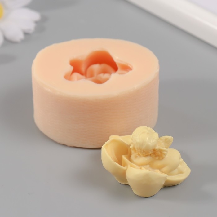 Молд силикон Молд силикон "Ангелочек Цветочек" 5х5х3 см МИКС