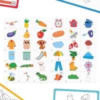 Нейропсихологический набор &laquo;Зашумлённые картинки. Дом и улица. По методике Поппельрейтера&raquo;, фишки, 16 карточек, 3+