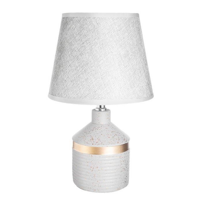 Настольная лампа "Аквилина" Е14 40Вт серо-золотой 20х20х33 см RISALUX