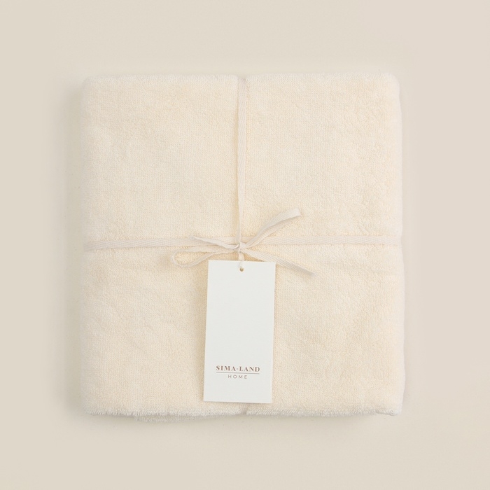 Коврик махровый SL HOME: Basic Коврик махровый SL HOME: Basic "Айвори" 50х70 см, 100% хлопок, 730 г/м2