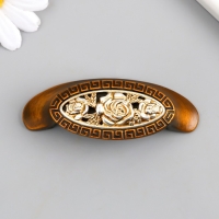 Ручка для шкатулки металл "Розарий" кофейная 8,3х3,3х2,5 см Ручка для шкатулки металл "Розарий" кофейная 8,3х3,3х2,5 см