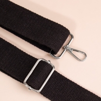 Ручка для сумки, стропа, 139 &plusmn; 3 &times; 3,8 см, цвет чёрный