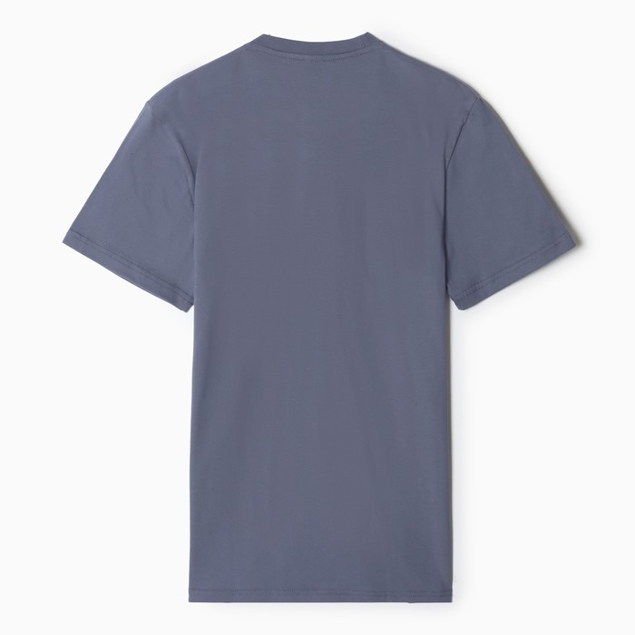 Футболка мужская с принтом, цвет серый, размер 48 Футболка мужская с принтом, цвет серый, размер 48