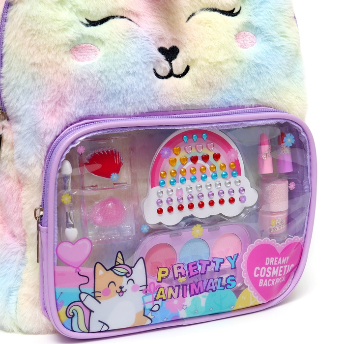 Набор косметики для девочки, рюкзак Набор косметики для девочки, рюкзак "Единорог", со стразами