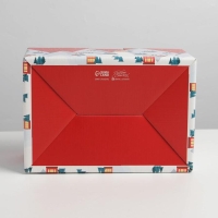 Коробка подарочная новогодняя складная &laquo;Зимний город&raquo;, 22 х 15 х 10 см, Новый год