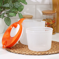 Сушилка для зелени с мерным кувшином, 1950 мл, 23&times;17&times;15 см, цвет МИКС