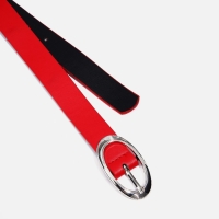 Ремень женский, ширина 2,3 см, пряжка металл, цвет красный Ремень женский, ширина 2,3 см, пряжка металл, цвет красный