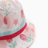 Панама детская "Тюльпаны" MINAKU, цв,розовый , р-р 50 Панама детская "Тюльпаны" MINAKU, цв,розовый , р-р 50