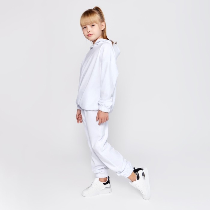 Комплект детский (худи, брюки) MINAKU: Casual Collection KIDS цвет белый, рост 104 Комплект детский (худи, брюки) MINAKU: Casual Collection KIDS цвет белый, рост 104