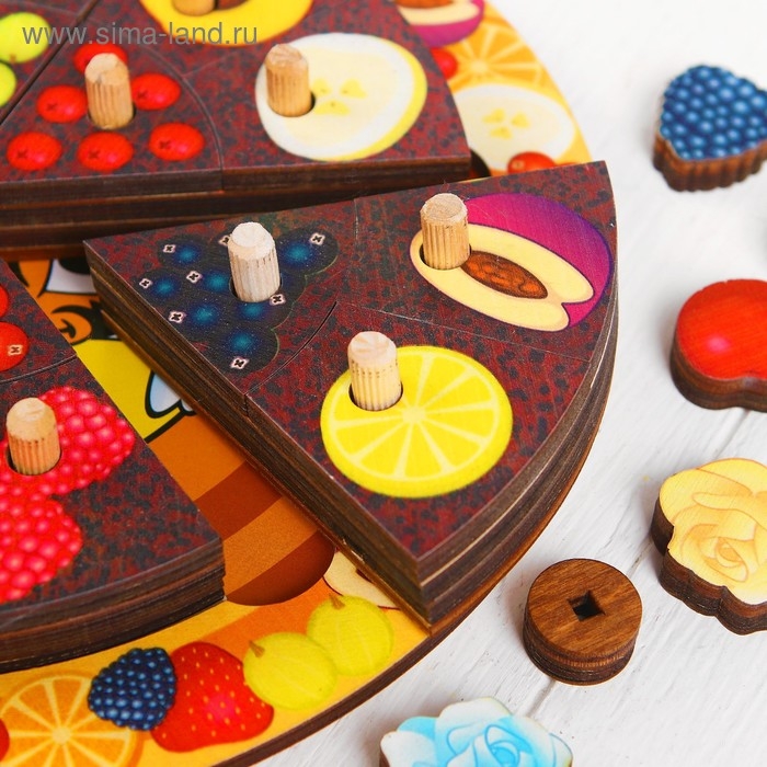 Развивающая игра &laquo;Торт&raquo; 54 элемента, 5 слоёв