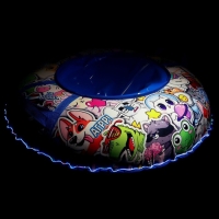 Тюбинг-ватрушка Winter Star &laquo;Стикер&raquo;, LED-подсветка, диаметр чехла 100 см